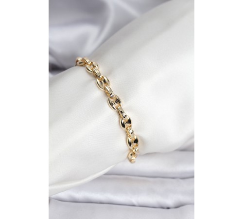 14K Gold Renk Kaplama Kahve Çekirdeği Model CM Kadın Bileklik - TJ-BB8119