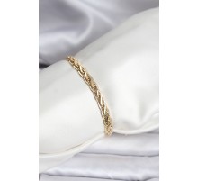 14K Gold Renk Kaplama Zincir Model CM Kadın Bileklik - TJ-BB8125