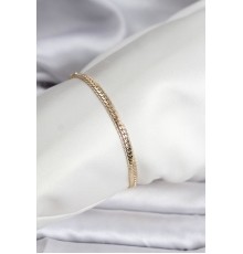 14K Gold Renk Kaplama Ezme Zincir Model CM Kadın Bileklik - TJ-BB8130