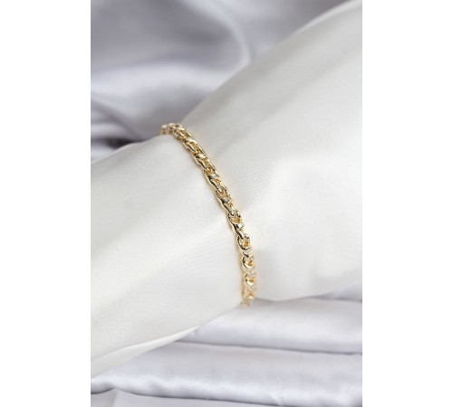 14K Gold Renk Kaplama Zincir Model Kadın CM Bileklik - TJ-BB8132