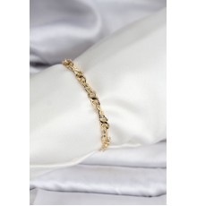 14K Gold Renk Kaplama Zincir Model CM Kadın Bileklik - TJ-BB8134