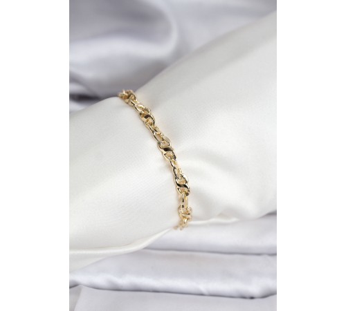 14K Gold Renk Kaplama Zincir Model CM Kadın Bileklik - TJ-BB8134