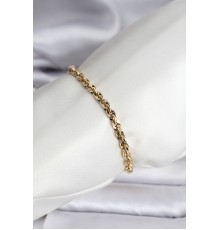 14K Gold Renk Kaplama Burgu Zincir Model CM Kadın Bileklik - TJ-BB8135