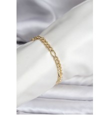 14K Gold Renk Kaplama Lazerli Zincir Model CM Kadın Bileklik - TJ-BB8136