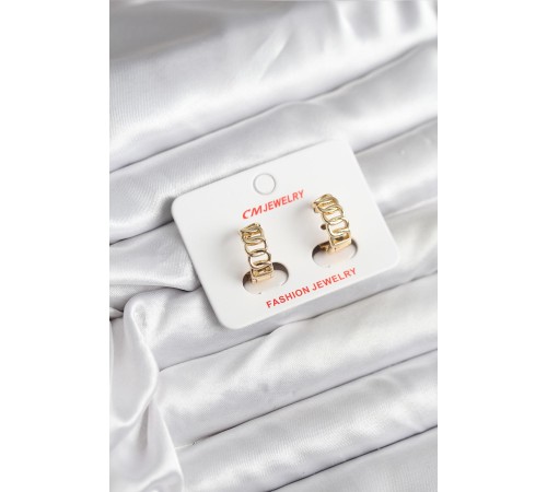 14K Gold Renk Kaplama Samanyolu Model CM Kadın Küpe - TJ-BKP11406