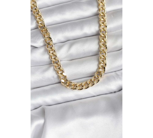 14K Gold Renk Kaplama Kalın Zincir Model CM Kadın Kolye - TJ-BKO10731