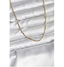 14K Gold Renk Kaplama Ezme Zincir Model CM Kadın Kolye - TJ-BKO10733