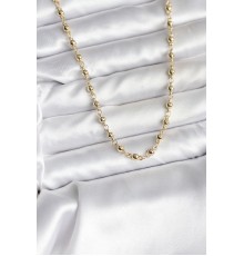 14K Gold Renk Kaplama Topçuklu Zincir Model CM Kadın Kolye - TJ-BKO10736