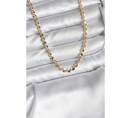 14K Gold Renk Kaplama Zincir Model CM Kadın Kolye - TJ-BKO10738