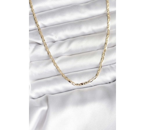 14K Gold Renk Kaplama Ezme Zincir Model CM Kadın Kolye - TJ-BKO10745