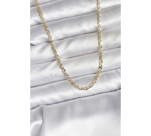 14K Gold Renk Kaplama Ezme Plaka Model CM Kadın Kolye - TJ-BKO10750