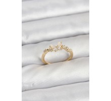 Model Gold Renk Pirinç Kadın Yüzük TJ-BYK3921
