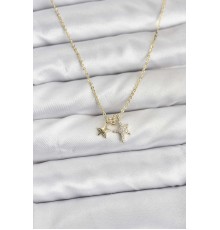 Pirinç Gold Renk Yıldız Minimal Kadın Kolye - TJ-BKO10797