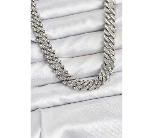 Pirinç Cuba Chain Gurmet Model Kolye - TJ-BKO10809