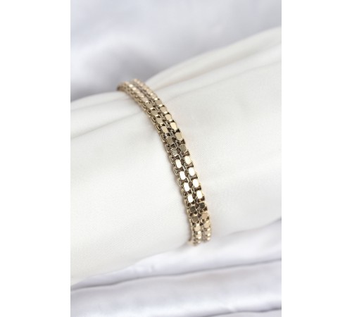 316L Çelik Gold Renk Kadın Bileklik - TJ-BB8151