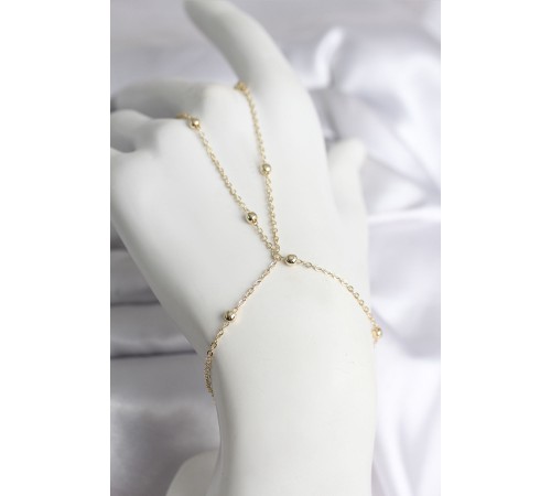 316L Çelik Gold Renk Topçuk Zincir Model Kadın Şahmeran - TJ-SN728