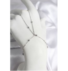 316L Çelik Gümüş Renk Topçuk Zincir Model Kadın Şahmeran - TJ-SN729