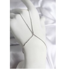 316L Çelik Gümüş Renk Ezme Zincir Model Kadın Şahmeran - TJ-SN731