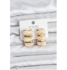 Krem Renk Pirinç Vintage Kadın Küpe - TJ-BKP11492