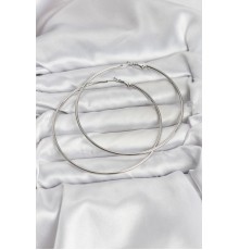 316L Çelik Gümüş Renk 75 mm Halka Küpe - TJ-BKP11509