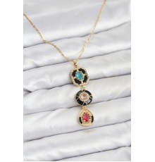 316L Çelik Vintage Model Kadın Kolye - TJ-BKO10815