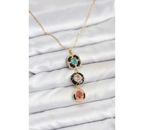 316L Çelik Vintage Model Kadın Kolye - TJ-BKO10815