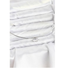 Pirinç Gümüş Renk Choker Model Zirkon Taşlı Kadın Kolye - TJ-BKO10816