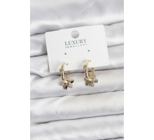 Zirkon Taşlı Pirinç Kadın Göçmen Küpesi - TJ-BKP11599