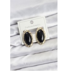 Siyah Badem Model Vintage Kadın Küpe - TJ-BKP11609