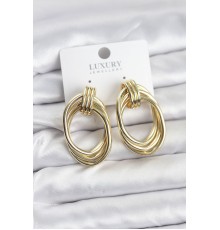 Pirinç Gold Renk Damla Model Vintage Kadın Küpe - TJ-BKP11628