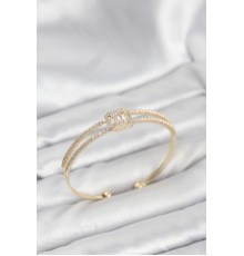 Pirinç Gold Renk Baget Model Kadın Bileklik - TJ-BB8263