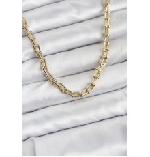 Gold Renk Pirinç Tifani Model Kadın Kolye - TJ-BKO10819