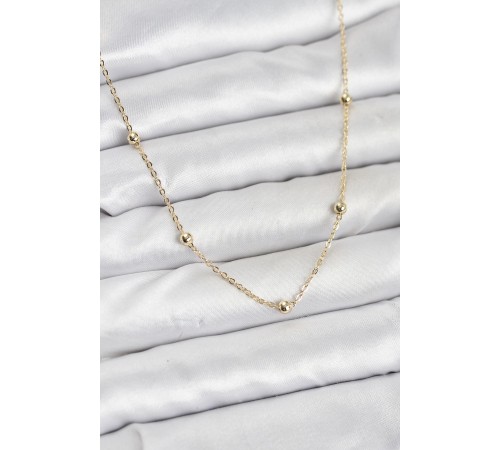 CM Gold Renk Top Zincirli Kadın Kolye - TJ-BKO10915