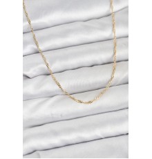 CM 14K Gold Renk Pirinç Ezme Burgu Model Kadın Kolye - TJ-BKO10916