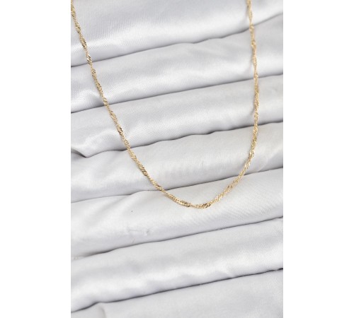 CM 14K Gold Renk Pirinç Ezme Burgu Model Kadın Kolye - TJ-BKO10916