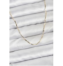 CM 14K Gold Renk İnce Kesim Çubuk Model Zincir Kadın Kolye - TJ-BKO10919
