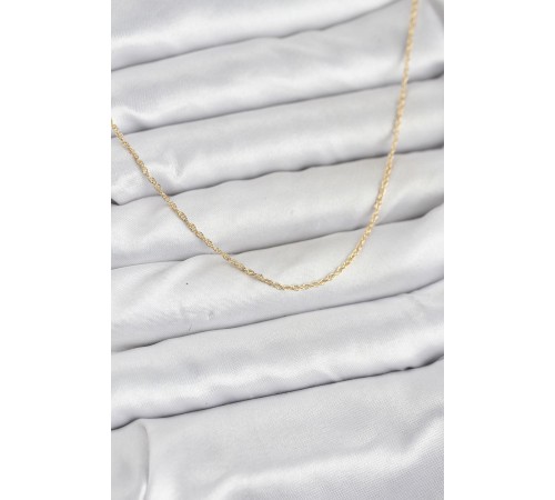 CM 14K Gold Renk Burgu Model 60 cm Kadın Kolye - TJ-BKO10932