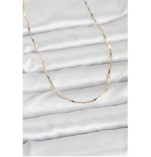 CM 14K Gold Renk Çubuk Kesme Zincir Model 60 cm Kadın Kolye - TJ-BKO10945