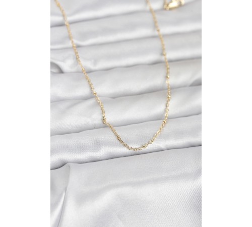 CM 14K Gold Renk Burgu Model 60 cm Kadın Kolye - TJ-BKO10950