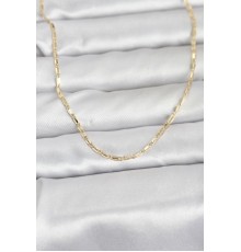 CM 14K Gold Renk Lazerli Zincir Model 60 cm Kadın Kolye - TJ-BKO10957