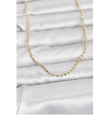 CM 14K Gold Renk Top Zincirli Model 60 cm Kadın Kolye - TJ-BKO10958