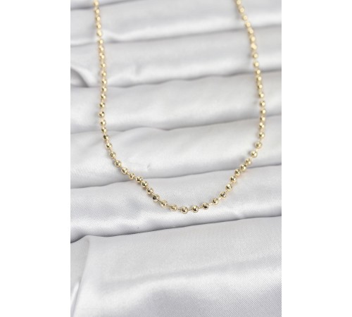 CM 14K Gold Renk Top Zincirli Model 60 cm Kadın Kolye - TJ-BKO10958