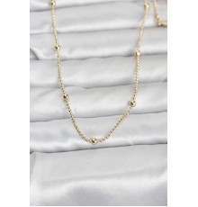 CM 14K Gold Renk Top Zincir 60 cm Kadın Kolye - TJ-BKO10960