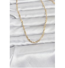 CM 14K Gold Renk Burgu Yassı Model 60 cm Kadın Kolye - TJ-BKO10972