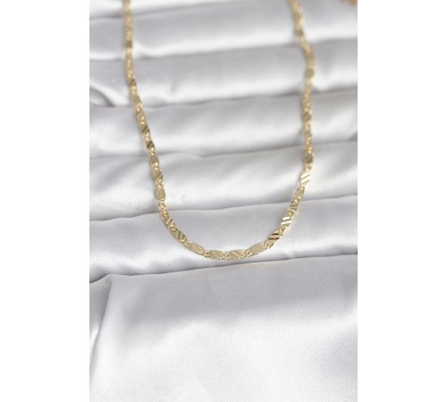 CM 14K Gold Renk Çizgi Model 60 cm Kadın Kolye - TJ-BKO10982