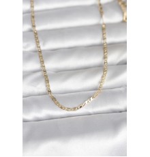 CM 14K Gold Renk Yassı Zincir Model 60 cm Kadın Kolye - TJ-BKO10984