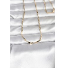 CM 14K Gold Renk Kesme Çubuk Zincirli Model 60 cm Kadın Kolye - TJ-BKO10988