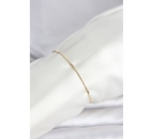 CM 14K Gold Renk Barlı Yılan Zincir Model Kadın Bileklik - TJ-BB8277