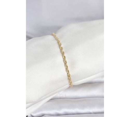 CM 14K Gold Renk Burgu Model Kadın Bileklik - TJ-BB8279
