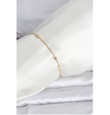 CM 14K Gold Renk Burgu Topçuk Model Kadın Bileklik - TJ-BB8281